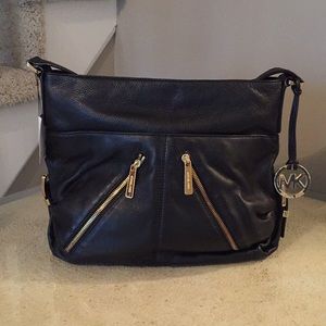 Michael Kors black leather bag